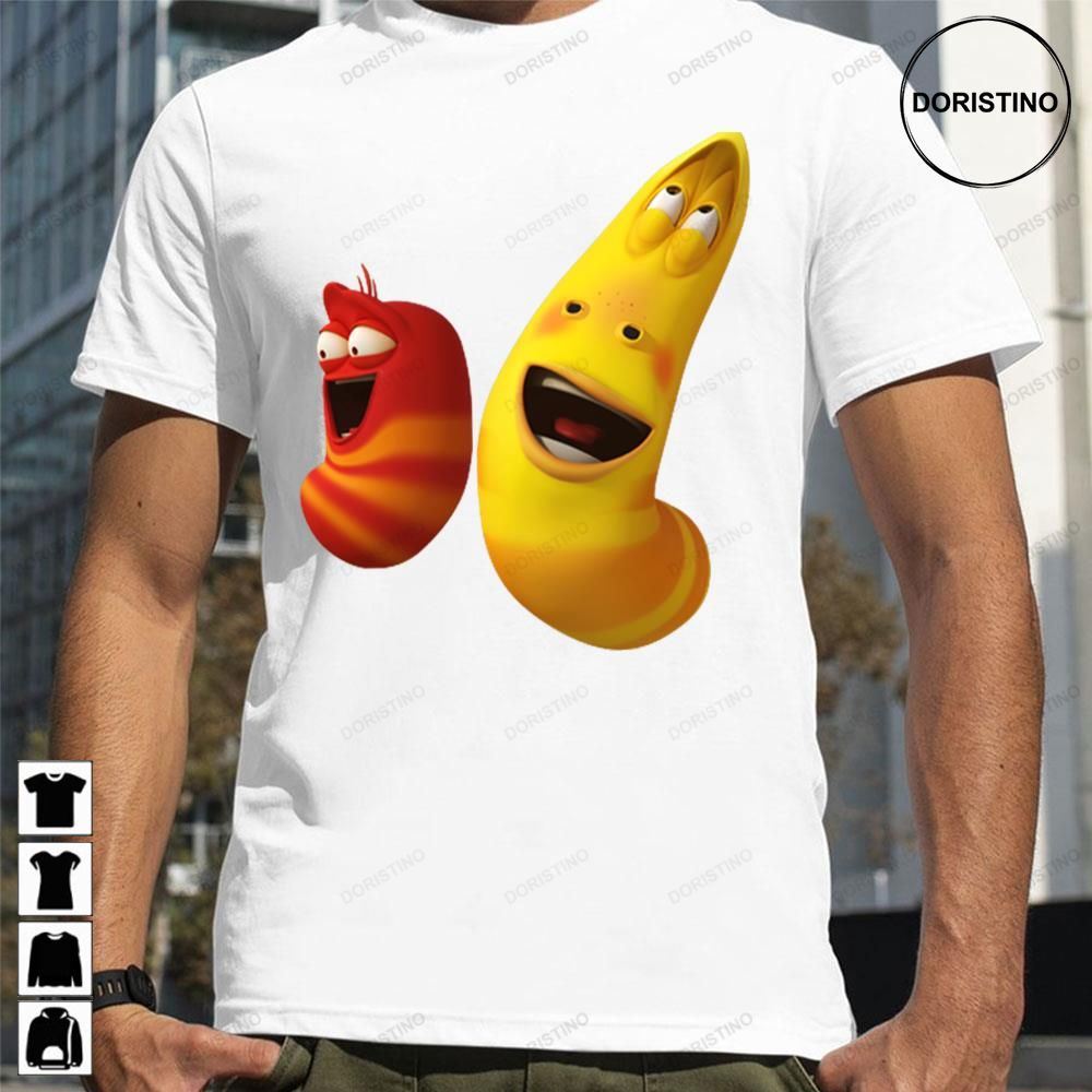 Comic Show Larva Red And Yellow Trending Style